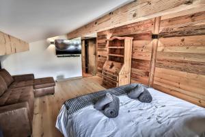 Arvi 611 - Duplex, vue Aravis et village la Clusaz, 4 adultes et 2 enfants