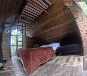 cabaa con bao interno, en el balcn jacuzzi