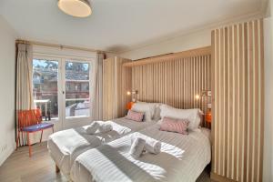 Arc 1950, Appartement 4 chambres, 8 pers, Vue Montagne, Sauna, Hammam, Jacuzzi, salle de fitness, Piscine extérieure chauffée