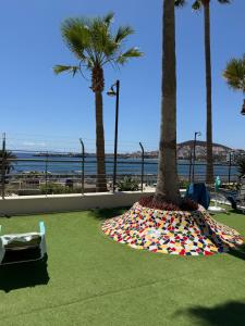 Los Cristianos front sea and pool