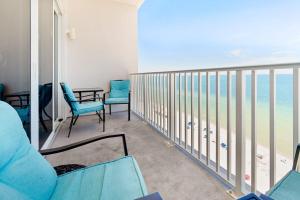 Inviting Gulf-front condo In Perdido Key with waterfront pool hot tub and oceanfront balcony