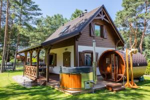 Domek wypoczynkowy Perkoz z sauną i jacuzzi - Oaza Spokoju