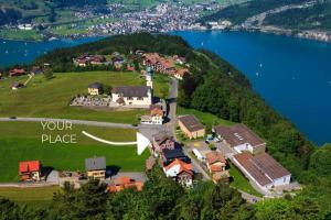 Mountains and lake, quiet, peaceful nature, in Seelisberg near Lucerne