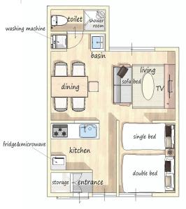 18 min to Nagoya 3 Beds 5 Guests Quiet