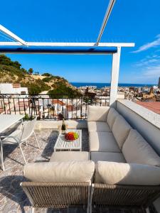 Villa Palmera Mediterranean House with Sea & Castle Views