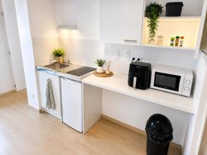 Bright Studio with Balcony, Tram 17, Gaillard, Geneva