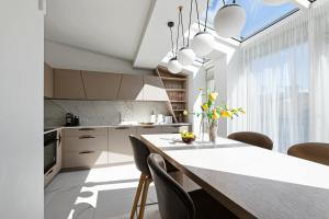 Luxury 143m2 2-Bedroom Penthouse Loft with AC & Elevator - Brīvības Street, Central Riga