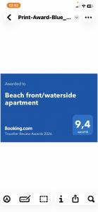 Beach frontwaterside apartment
