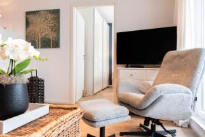 Ferienwohnung Strandvilla Augustusbad App 08 Stilvolle Ferienwohnung an der Ostsee der Extraklasse