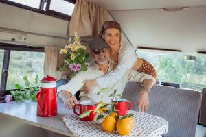 Rent a VW LT31 Camper Van with Blue Classics
