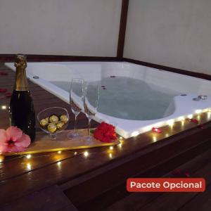 Cabana hidro grande, lareiraar cond, churrasqueira