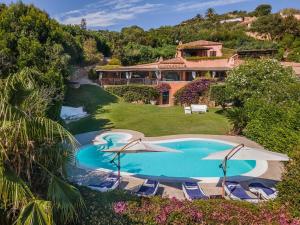 Porto cervo luxury villa with oxygen heated pool