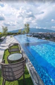 Astra sky river city view