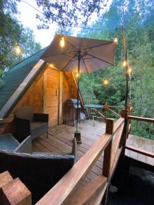 Refugio Minicabaña en medio del bosque con tinaja opcional
