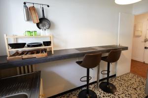 Cinema studio with projector screen near Vincennes