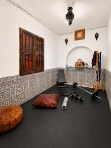 Authentic 5-Bedroom Medina House with Patio, Gym & Workspace