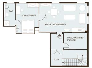 Classic Apartment room in Klosterkrug Apartments