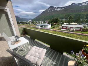Panoramic balcony over Seyðisfjörður