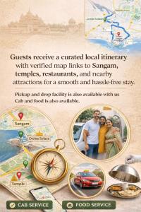 Divine Solace Luxury Dorm Near Triveni Sangam AC WiFi Parking
