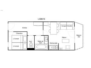 2 Pièces Confortable, Skis aux Pieds, Balcon, 4 Pers. - FR-1-182A-25