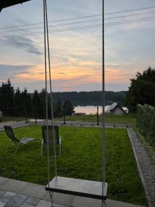 Domek MIŁOSZ z widokiem na jezioro