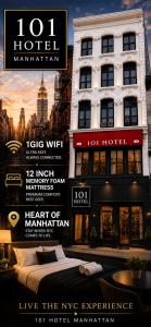 101 HOTEL MANHATTAN - Little Italy, SOHO, NOHO, LES, East Village, Chinatown - 1 GIG Internet, 12Inch Mattress, Hardsurface Floors