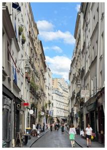 Duplex AC, open terrasse, Paris center