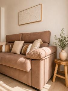 Duplex with private terrace next to the beach
