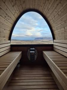 Luxury Cabin with Sauna Jacuzzi and Views Sleeps 10