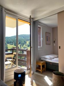 Appartement 4 à 6 couchages proximité immédiate des pistes avec balcon