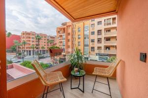 Majorelle 2BR with Private Jacuzzi & Parking