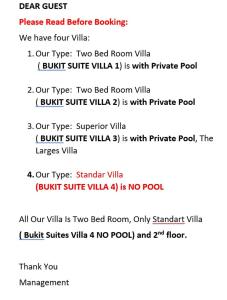 Bukit Suites Villa