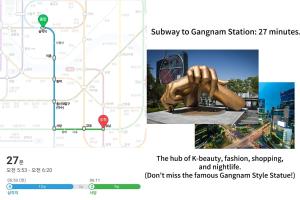 1 minute to Samgakji area, 2 rooms, 3 beds, Myeongdong, Hongdae, Itaewon, Seoul Station, maximum 4 people, HYBE, airport bus