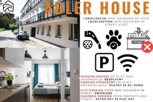 ADLER HOUSE- Wyjątkowy apartament RETRO z prysznicem pośrodku