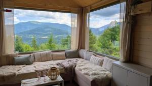 Alemiło Mobile Home - klimatyczny domek z balią i widokiem na Babią Górę