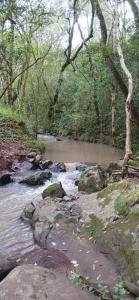 Cabaña Familiar con arroyo sobre Ruta 12 Santa Ana