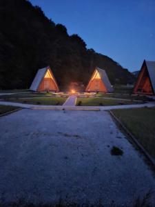 Glamping cabins