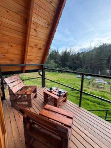 Masia Sant Jeroni Wooden A-frame in Pintag