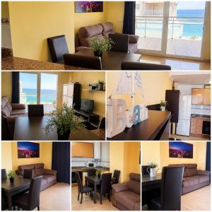 Peñíscola 1 línea Terraza con vistas al mar, piscina, aire acondicionado y parking