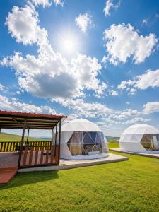A dome yurt near Chinggis khaan Intl airport