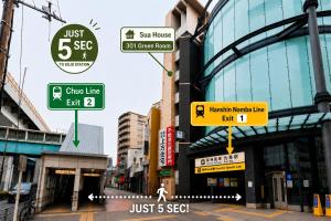 5 Sec to Kujo Sta USJ 3 Stops Namba 3 Stops Kyocera Dome 301