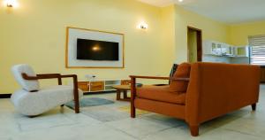 A premium two-bedroom serviced apartment