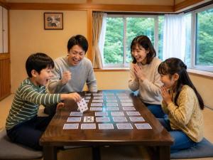 リゲル 森のデッキでBBQ 夜はカラオケ 鹿の湯近くの一棟貸し別荘で 家族も仲間もみんなでゆったり滞在s