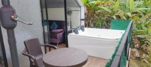 Café y sueños Cabaña Jacuzi externo