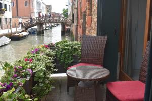 Luxury flat balcony on the water