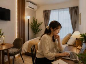 Kanseil Tokyo 302 New Studio 8 min walk to Kita-Senju Station Direct bus to Haneda