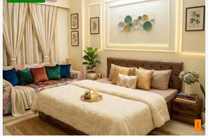 Budget friendly Modern 1BHK Flat Lift Parking Kitchen Nr Laxman Jhulla and Beach
