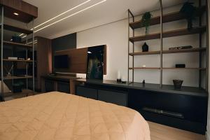 Loft 1006 Inn com lareira - Parque Una + Garagem