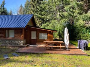 Cabañas en el bosque patagónico