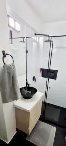 Modern studio, workspace, and full kitchen